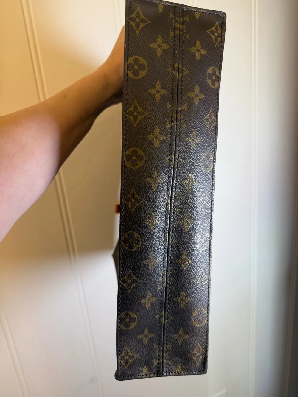 Louis Vuitton Sac Plat Monogram Tote Bag | Made in France | Vintage LV Shopper - Picture 15 of 16